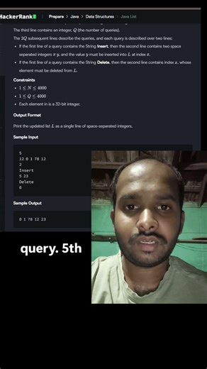 Still Stuck on the Java List Challenge 😅 😁. #fyp #Java #HackerRank #CodingProblems #DevLife
