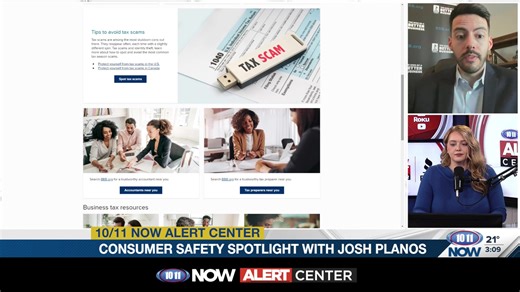 Tax season is prime time for scammers. BBB’s Josh Planos joins 10/11’s Danielle Shenk to break down the most common tax-related scams, how fraudsters impersonate the IRS, warning signs every taxpayer should know, and best practices to protect your personal information and file safely this year. | 10/11 News