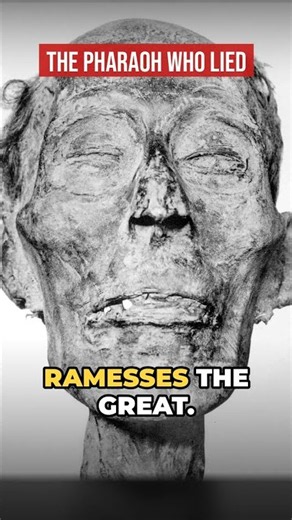 Ramesses II's real face. And his biggest lie