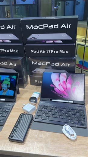 MACPAD AIR 17pro max Smart tablet now available ✅ FEATURES 💥10 inch Incell Screen 💥16GB RAM 💥1TB Storage 💥12,500mAh Battery 💥Android 16 💥5G network 💥Dual SIM 💥13MP 20MP Camera ✅ACCESSORIES 💥Power Bank 💥AirPod 💥Mini Bluetooth Speaker 💥Wireless Mouse 💥Smart Bluetooth Keyboard 💥Touchpen 💥OTG, USB Cable, Charger 💥Glass Protector 💥Free pouch Limited Quantity Available! ‼️price 156,000 Available on wholesale and retail purchase ❇️ Office: 11 otigba computer village Ikeja Lagos Call/Wh