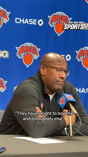 Mike Brown on Knicks fans booing at home.