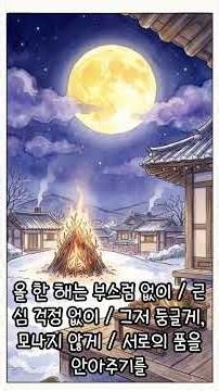 #정월 대보름 - 오세영 #시 낭송,#북스튜디오,#옛시,