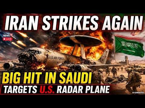 Iran War News LIVE | U.S. RADAR PLANE DESTROYED! Iran Strikes Saudi Base | AWACS Lost in Attack