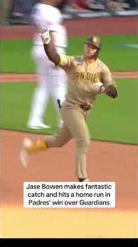 Jase Bowen makes fantastic catch and hits a home run in Padres’ win over Guardians