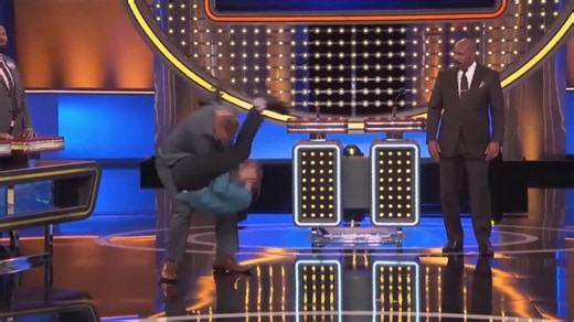 Wild Fight Breaks Out in Front of Steve Harvey on Family Feud
