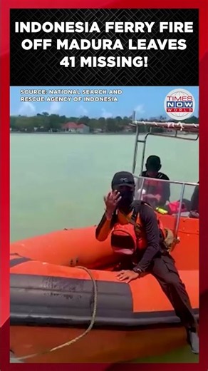 INDONESIA TRAGEDY: Ferry KMP Mutiara Sentosa II CATCHES Fire Off Madura Island Killing 5 Missing 41!
