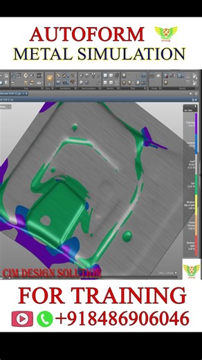 Autoform forming simulation | Autoform Bracket tool part analysis | Autoform Tutorial