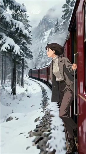 Snowy Train Ride Feels Like a Dream ❄️🚆 | Cozy Winter Journey #SnowTrain #WinterVibes #CozyJourney