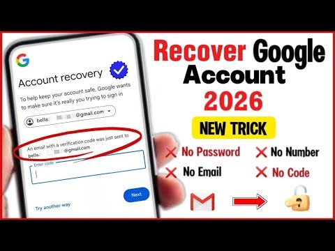 Gmail Account Recovery Step by Step 2026 || How to Recover Gmail Account || Google Account Recovery