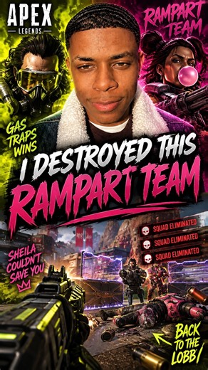 I ABSOLUTELY DESTROYED THIS RAMPART TEAM 😭🔥 | Apex Legends #apexlegends