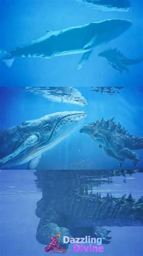 Whale Dwarfs Godzilla #godzilla #shorts