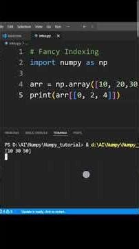 Fancy Indexing in NumPy (Easy Explanation) 🚀 | Python Data Science