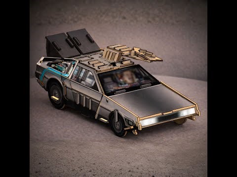 Building a Fan-Made DeLorean Laser Cut Model – From 2D Design to 3D