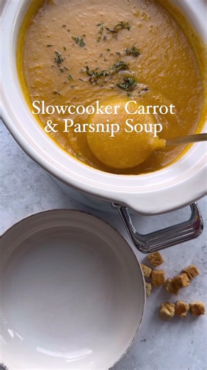 Slowcooker Carrot & Parsnip Soup Recipe