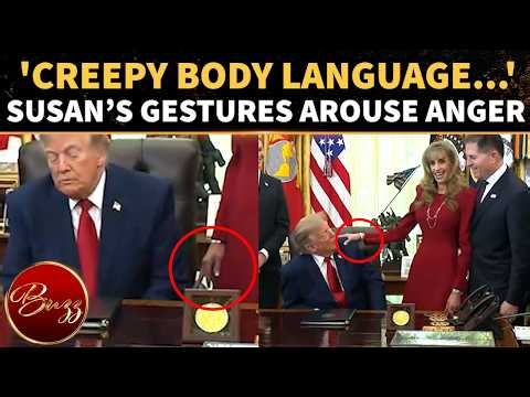 Susan Dell’s Trump ‘TOUCH’, TENSE LOOK During Presser ATTRACT Trolls: ‘MAGAFIED’ | WATCH