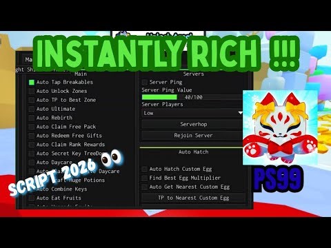 BEST PS99 SCRIPT 2026 🚀 AUTO FARM & FAST HATCH | Roblox