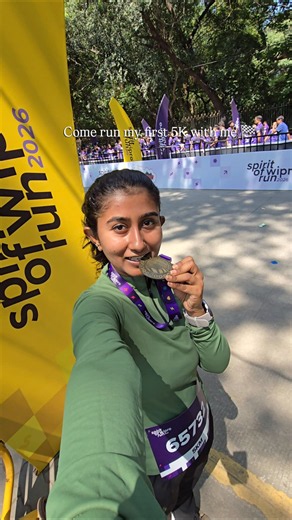 First race. First 5k 🏅 🏃 #spiritofwiprorun #wipromarathon #bengalurumarathon #wipro #wiprorun2026