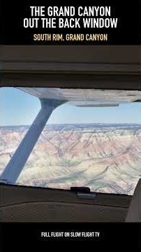 Airplane View of the Grand Canyon South Rim from a Cessna 172