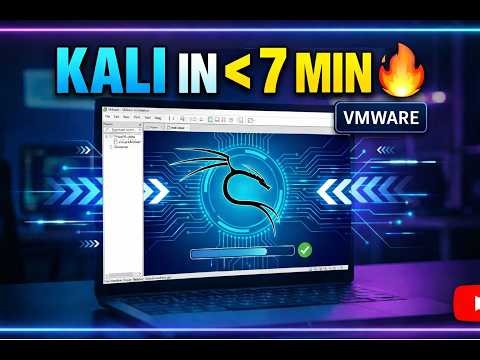🔥 Kali Linux Setup in Under 7 Minutes 🔥 (VMware Setup Guide)