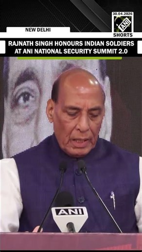 Raksha Mantri Rajnath Singh honours Indian armed forces at ANI National Security Summit 2.0