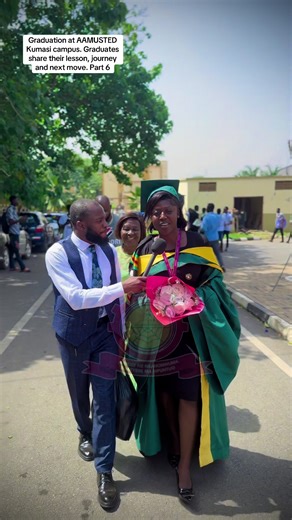 Graduation at AAMUSTED Kumasi campus. Graduates share their lesson, journey and next move. Part 6 #aamusted #aamustedkumasicampus #fyp