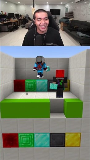 Maz vs Buron chơi Minecraft Đoán Màu Block #minecraft #shorts #minecraftshorts