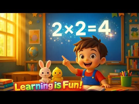 Learn the 2 Times Table | Fun Classroom Song for Kids | Easy Multiplication for Toddlers