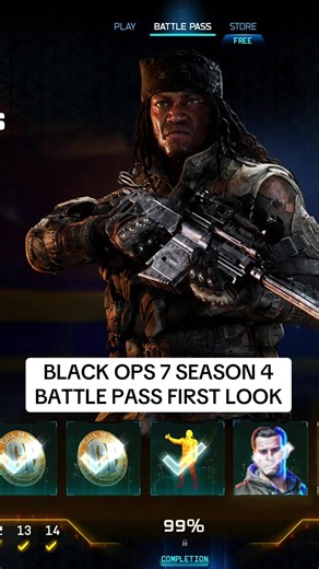 BLACK OPS 7 SEASON 4 BATTLE PASS FIRST LOOK #fyp #gaming #callofduty #warzone #modernwarfare