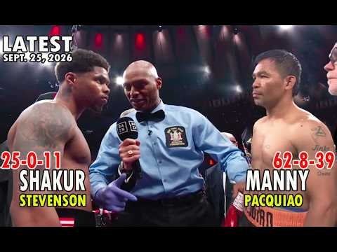SEPTEMBER 25, 2026 | MANNY PACQUIAO VS SHAKUR STEVENSON FIGHT HIGHLIGHTS | MEGA FIGHT 2026