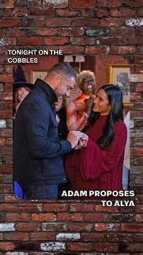 Adam finally proposes to Alya! | Coronation Street