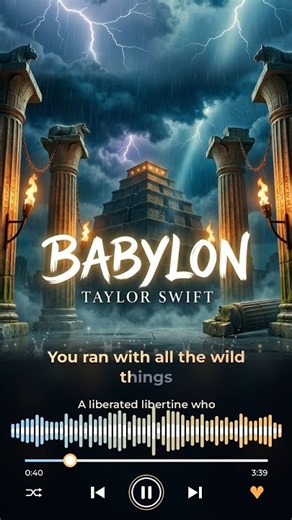 You never knew that it was Babylon 'til it was gone" 🥀 Taylor Swift – Babylon (Lyrics)