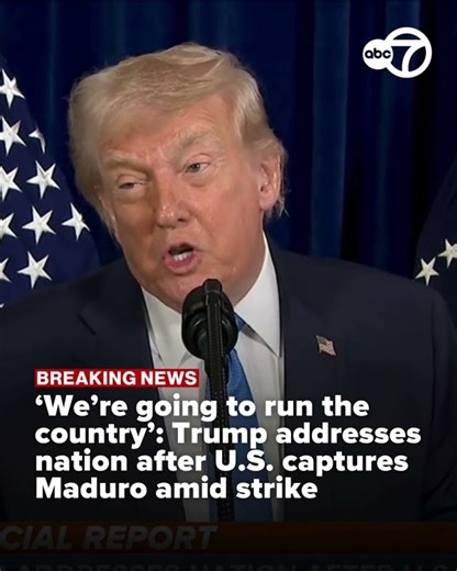 Trump says US plans to run Venezuela until transition of power can take place