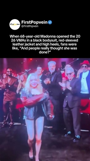 Madonna opens 2026 VMAs in black bodysuit as fans joke people thought she was done #madonna