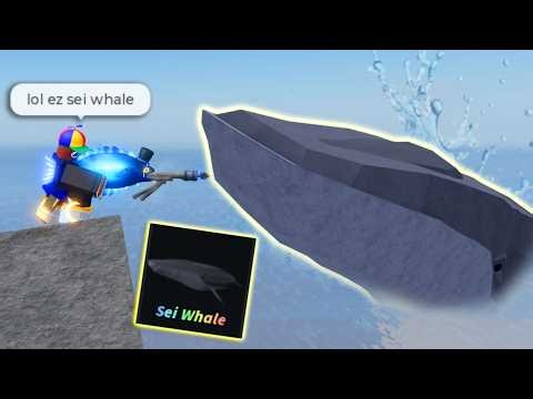 Catching NEW SEI WHALE In FISCH Roblox