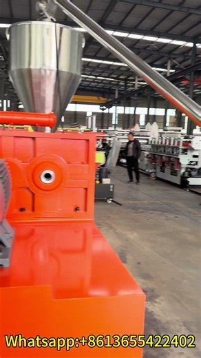 PP Hollow Corrugated Sheet Making Machine #plasticsheet #plasticbox #plasticextrusionmachine