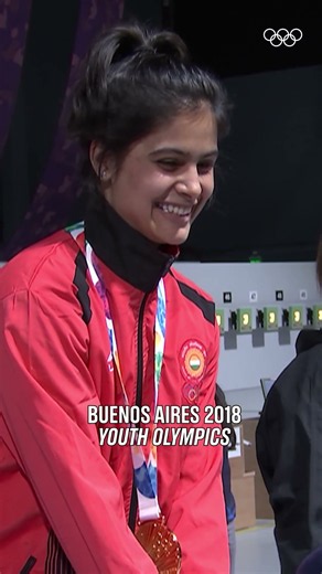 ✨ Manu Bhaker became India’s first female Youth Olympic champion at #BuenosAires2018