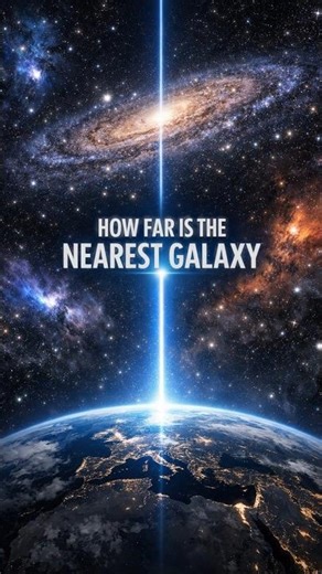 How Far Is The Nearest Galaxy ? #shorts #youtubeshorts #trending