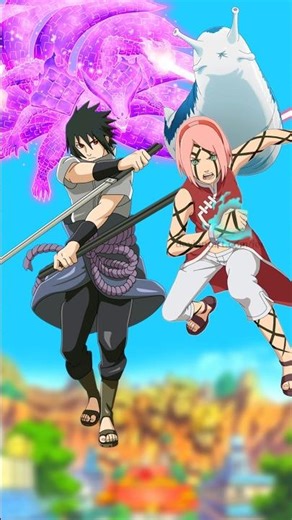 Sasuke vs Sakura | who is strong? #naruto #sasuke #sakura #youtubeshorts #shorts