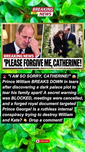 DARK PALACE CONSPIRACY EXPOSED: How Officials Tried to Tear Prince William & Kate's Family Apart! 😱💔
