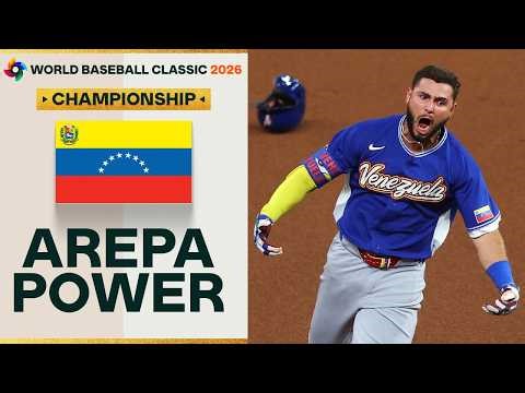 Wilyer Abreu goes yard to add to Team Venezuela's lead in the Championship vs. Team USA! 🇻🇪