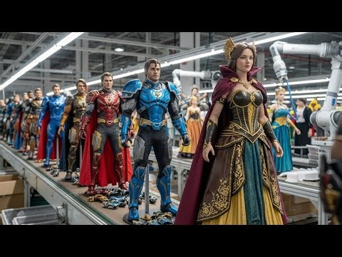 How Super Hero Action Figures Are Made: From Raw Plastic Materials to Finished Figure (Full Process)