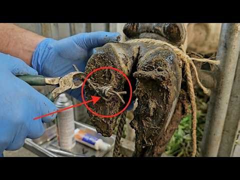 Keeping Cows 🐄 Safe! Hoof Trimming & Rusty Nail Extraction | Cows TV