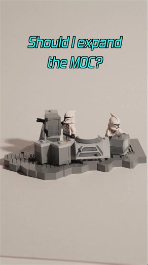 Lego Star Wars Clone Battle on the Front Line! #lego #legostarwars #clonewars #moc #shorts