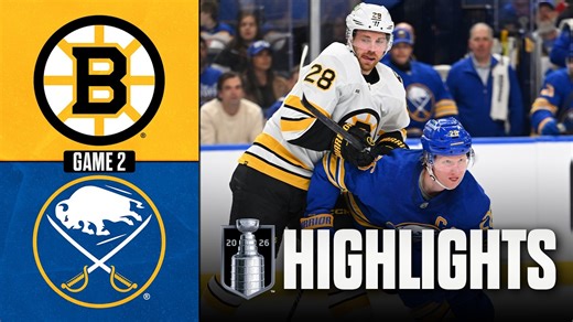 Bruins vs. Sabres | NHL Playoff Highlights | Game 2 | April 21, 2026