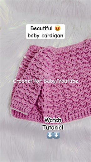 You’ll love it 😍 Beautiful cardigan sweater NEW CROCHET TUTORIAL #crochetforbaby #shorts
