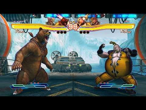 Kuma & Heihachi vs Rufus & Bob (Hardest) - Street Fighter X Tekken