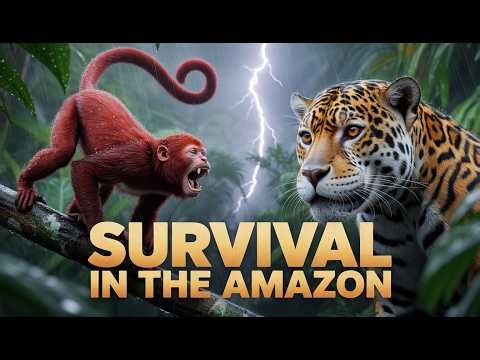 Howler Monkey Survival | Amazon Jungle | Dangers & Wildlife #wildlife #animals #amazon