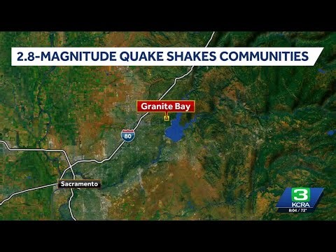 2.8-magnitude earthquake hits near Granite Bay, USGS says