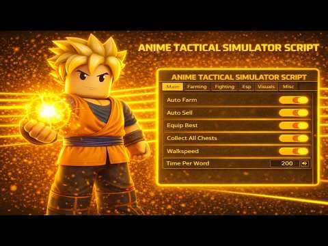 Anime Tactical Simulator Script | Script Anime Tactical Simulator | AUTO CARD , AUTO RAID + MORE