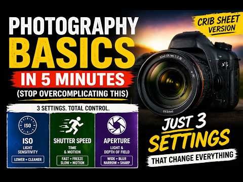 Photography Basics in 5 Minutes (Stop Overcomplicating This)